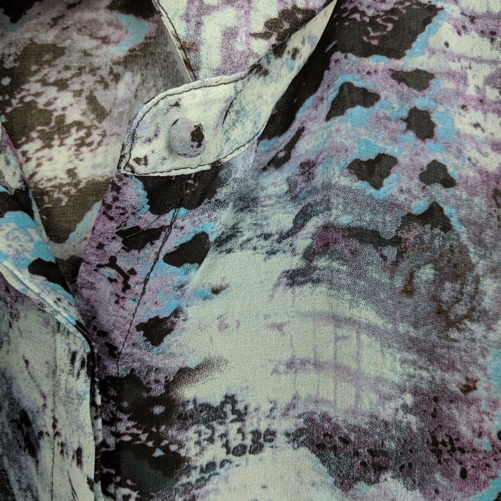 Cabi Gorgeous Python Print Blouse Size L - image 6